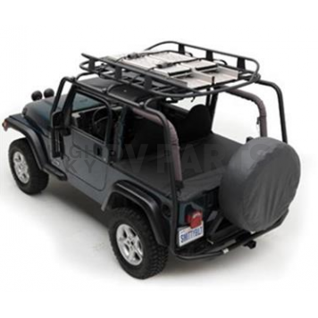 Smittybilt Nerf Bar 1-1/2 Inch Black Powder Coated Steel - 76733