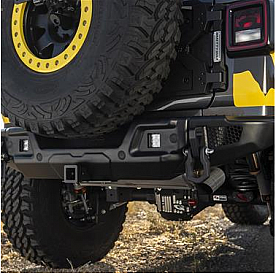 Smittybilt Nerf Bar 1-1/2 Inch Black Powder Coated Steel - 77733