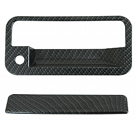 Paramount Automotive Tailgate Handle Cover - ABS Plastic Carbon Fiber - 640102CF