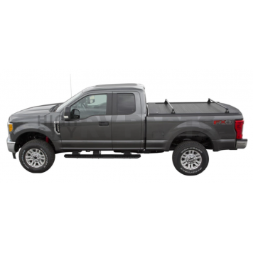 Pace Edwards Tonneau Cover Hard Manual Retractable Black Matte Powder Coated Aluminum - KMC0404