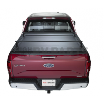 Pace Edwards Tonneau Cover Hard Manual Retractable Black Matte Powder Coated Aluminum - KMC0303-2