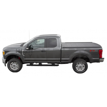 Pace Edwards Tonneau Cover Hard Manual Retractable Black Matte Powder Coated Aluminum - KMC0303-4