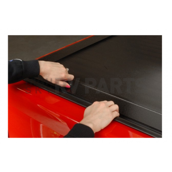 Retrax Tonneau Cover Hard Manual Retractable Black Matte Aluminum - 81234-3