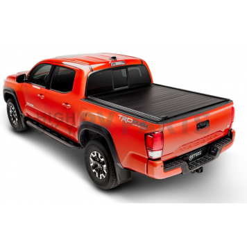 Retrax Tonneau Cover Hard Manual Retractable Black Matte Powder Coated Aluminum - 81812