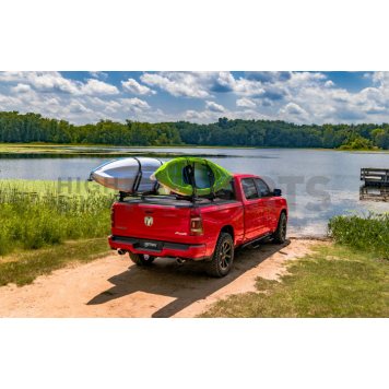Retrax Tonneau Cover Soft Manual Retractable Black Matte Aluminum - T80223-2