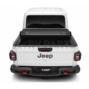 Rugged Ridge Tonneau Cover Soft Roll-Up Black Aluminum/ Vinyl - 1355031-3
