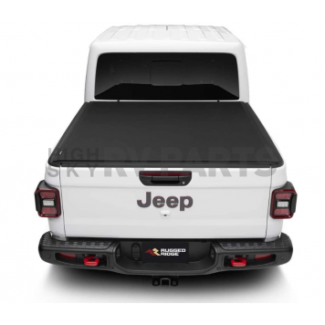 Rugged Ridge Tonneau Cover Soft Roll-Up Black Aluminum/ Vinyl - 1355031-6
