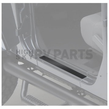 Smittybilt Door Sill Protector - Steel Black Set Of 2 - 7686-3