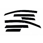 Auto Ventshade (AVS) Rainguard - Dark Smoke Acrylic Set Of 6 - 896011