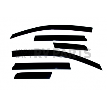 Auto Ventshade (AVS) Rainguard - Dark Smoke Acrylic Set Of 6 - 896011