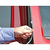 Cowles Products Door Edge Guard Set - PVC Plastic Black 27 Inch - T3802