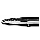Cowles Products Side Molding - Gunmetal With Silver Trim PVC Plastic Matte With Chrome Plated Trim - 2553053