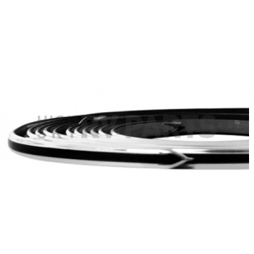Cowles Products Side Molding - Gunmetal With Silver Trim PVC Plastic Matte With Chrome Plated Trim - 2553053