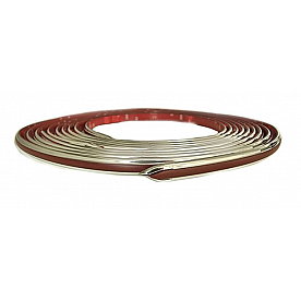 Cowles Products Side Molding - Dark Carmine Metallic With Silver Trim PVC Plastic Matte With Chrome Plated Trim - 2553033