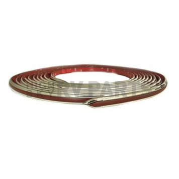 Cowles Products Side Molding - Autumn Maple Metallic With Silver Trim PVC Plastic Matte With Chrome Plated Trim - 2553049-2