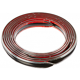 Cowles Products Side Molding - Black And Silver PVC Plastic Chrome Plated - T3202C