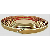 Cowles Products Side Molding - Buckskin With Silver Trim PVC Plastic Matte With Chrome Plated Trim - 2553008