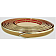 Cowles Products Side Molding - Buckskin With Silver Trim PVC Plastic Matte With Chrome Plated Trim - 2553008