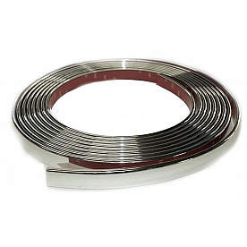 Cowles Products Side Molding - Silver PVC Plastic Chrome Plated - 33313