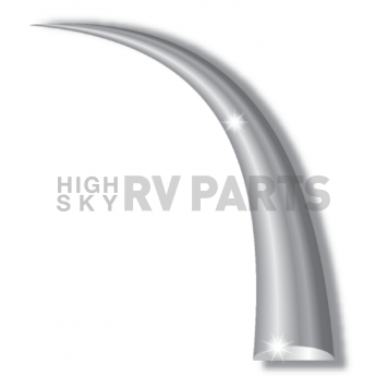 Cowles Products Side Molding - Silver PVC Plastic Chrome Plated - S37734-1