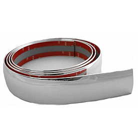 Cowles Products Side Molding - Silver PVC Plastic Chrome Plated - S37754