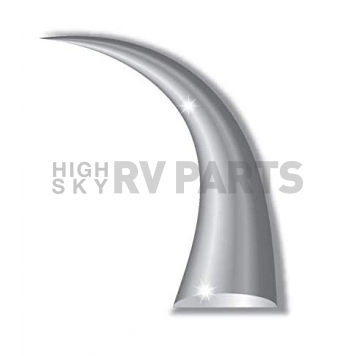 Cowles Products Side Molding - Silver PVC Plastic Chrome Plated - S37754-3