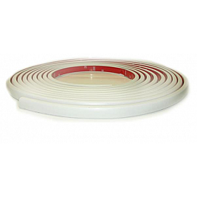 Cowles Products Side Molding - White PVC Plastic Matte - 3330202
