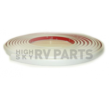 Cowles Products Side Molding - White PVC Plastic Matte - 3330202