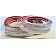 Cowles Products Side Molding - White With Silver Trim PVC Plastic Matte With Chrome Plated Trim - 2513502