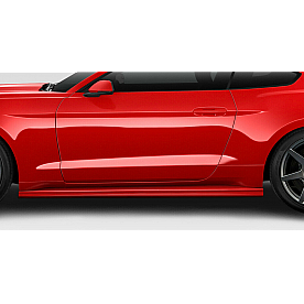 Duraflex Side Skirt -  Fiberglass Reinforced Plastic Black Set of 2 - 115829