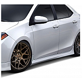 Duraflex Side Skirt - Matte Fiberglass Reinforced Plastic Black Set of 2 - 115048