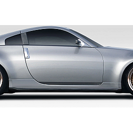 Duraflex Side Skirt - Unpainted Fiberglass Reinforced Plastic Natural Set of 2 - 115587