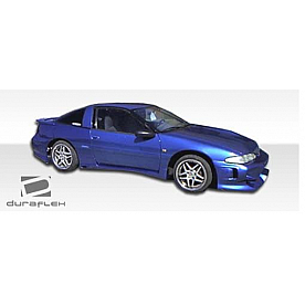 Extreme Dimensions Side Skirt - Primered Fiberglass Reinforced Plastic Black Set of 2 - 100954