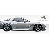 Extreme Dimensions Side Skirt - Primered Fiberglass Reinforced Plastic Black Set of 2 - 101301