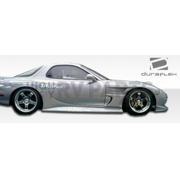 Extreme Dimensions Side Skirt - Primered Fiberglass Reinforced Plastic Black Set of 2 - 101301