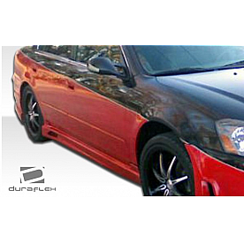 Extreme Dimensions Side Skirt - Primered Fiberglass Reinforced Plastic Black Set of 2 - 104900