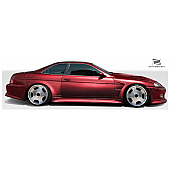 Extreme Dimensions Side Skirt - Primered Fiberglass Reinforced Plastic Black Set of 2 - 106572