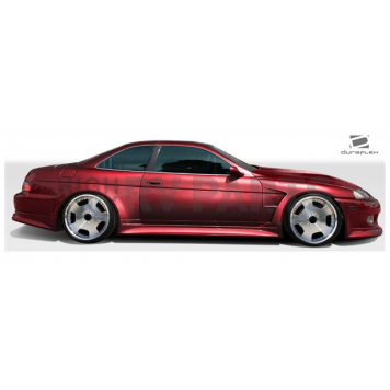 Extreme Dimensions Side Skirt - Primered Fiberglass Reinforced Plastic Black Set of 2 - 106572