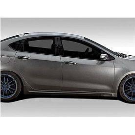 Extreme Dimensions Side Skirt - Primered Fiberglass Reinforced Plastic Black Set of 2 - 109332
