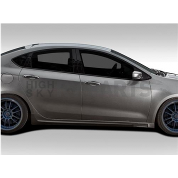 Extreme Dimensions Side Skirt - Primered Fiberglass Reinforced Plastic Black Set of 2 - 109332