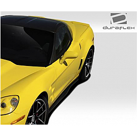Extreme Dimensions Side Skirt - Primered Fiberglass Reinforced Plastic Black Set of 2 - 109687