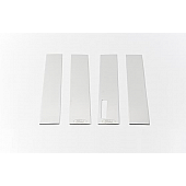Putco Body Pillar Cover - Chrome Plated Stainless Steel Silver Set of 4 - 402680FD