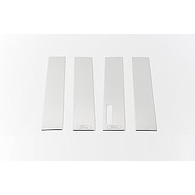 Putco Body Pillar Cover - Chrome Plated Stainless Steel Silver Set of 4 - 402680FD