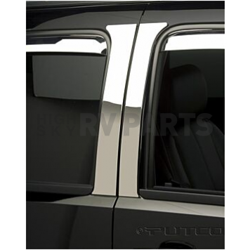 Putco Body Pillar Cover - Polished Stainless Steel Silver Set of 6 - 402668-1