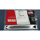 Warn Winch Label - 38305