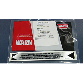 Warn Winch Label - 38305