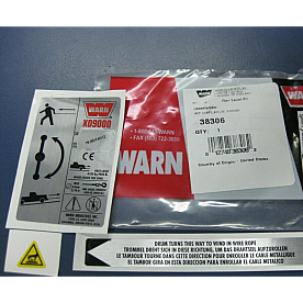Warn Winch Label - 38306