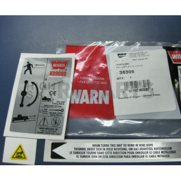 Warn Winch Label - 38306