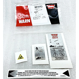 Warn Winch Label - 38307