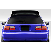 Duraflex Spoiler - Wing Unpainted Fiberglass Reinforced Plastic Black - 114271
